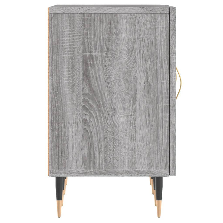 tv-bord 150x30x50 cm konstrueret træ grå sonoma-eg