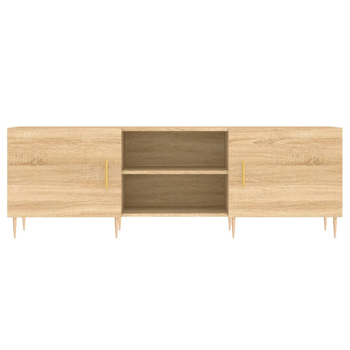 tv-bord 150x30x50 cm konstrueret træ sonoma-eg