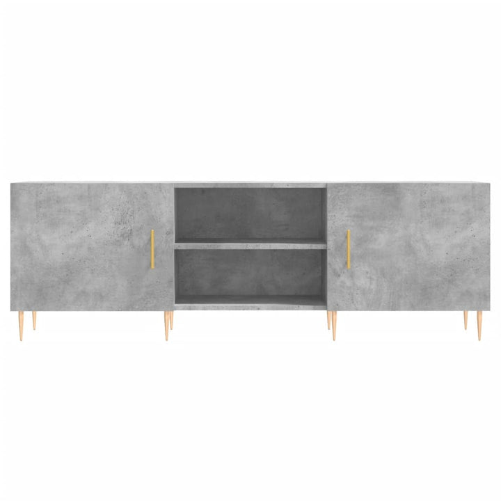 tv-bord 150x30x50 cm konstrueret træ betongrå