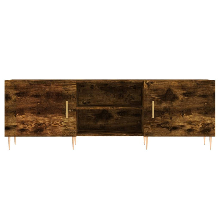 tv-bord 150x30x50 cm konstrueret træ røget egetræsfarve