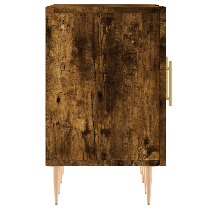 tv-bord 150x30x50 cm konstrueret træ røget egetræsfarve