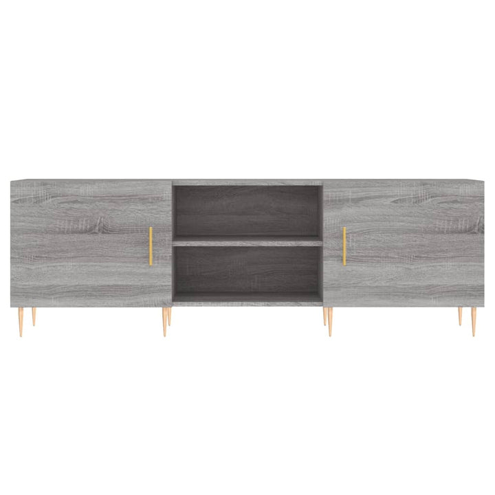tv-bord 150x30x50 cm konstrueret træ grå sonoma-eg