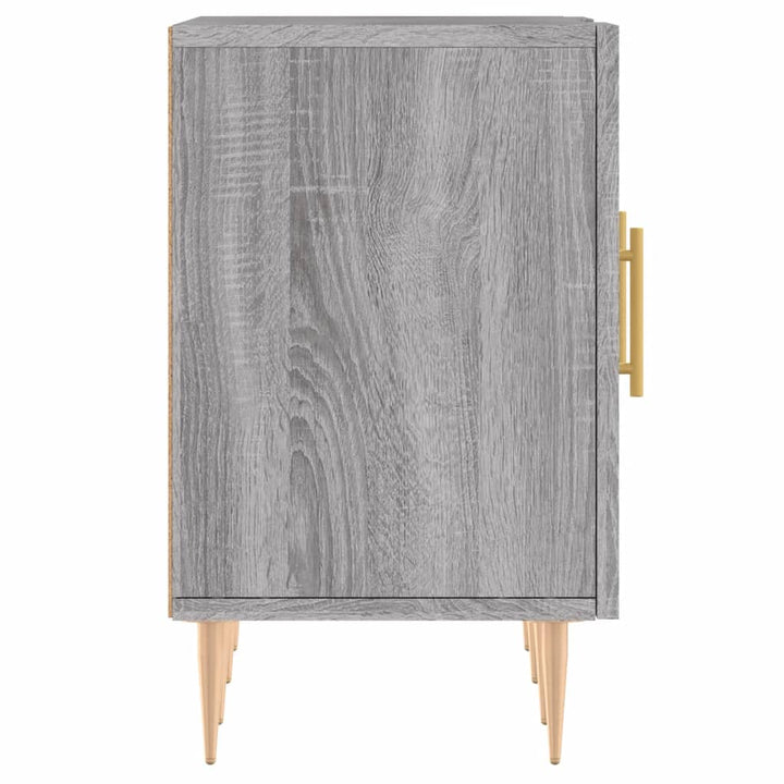 tv-bord 150x30x50 cm konstrueret træ grå sonoma-eg