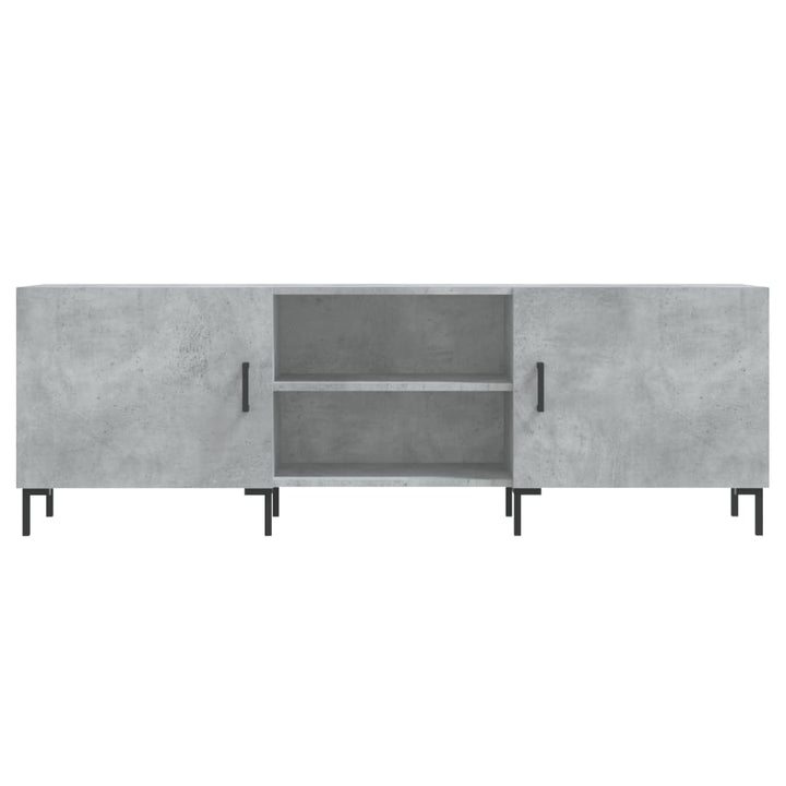 tv-bord 150x30x50 cm konstrueret træ betongrå