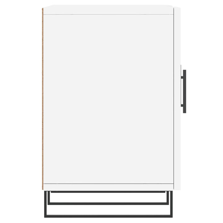 tv-bord 150x30x50 cm konstrueret træ hvid