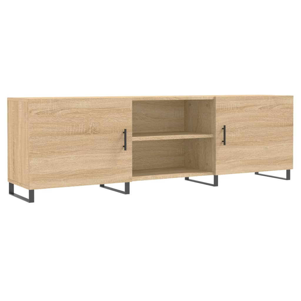 tv-bord 150x30x50 cm konstrueret træ sonoma-eg