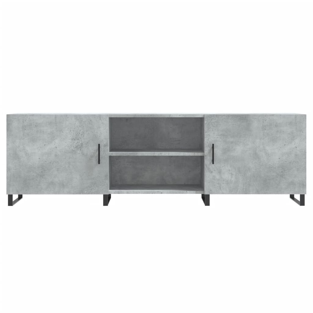 tv-bord 150x30x50 cm konstrueret træ betongrå