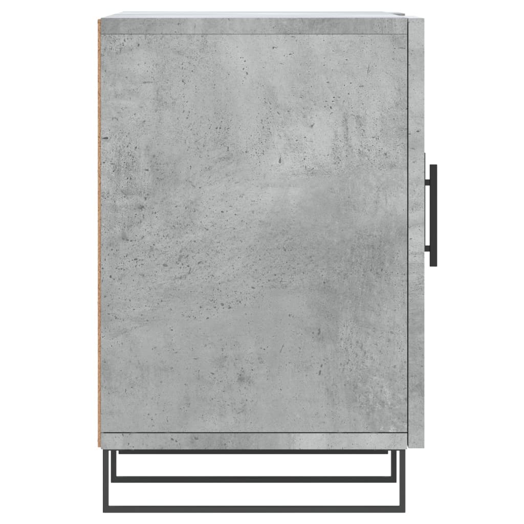 tv-bord 150x30x50 cm konstrueret træ betongrå