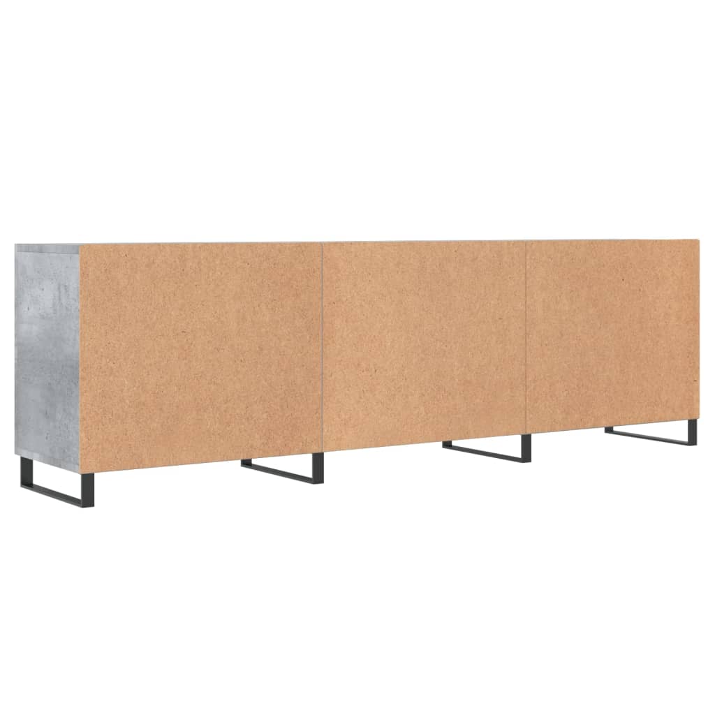 tv-bord 150x30x50 cm konstrueret træ betongrå