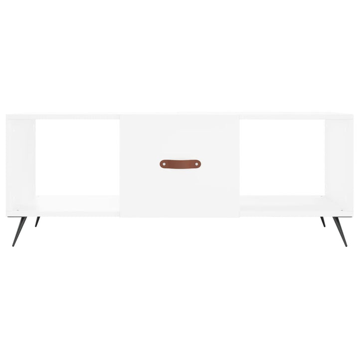 sofabord 102x50x40 cm konstrueret træ hvid