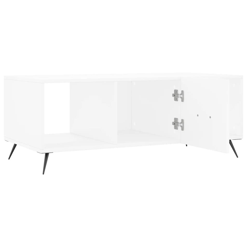 sofabord 102x50x40 cm konstrueret træ hvid