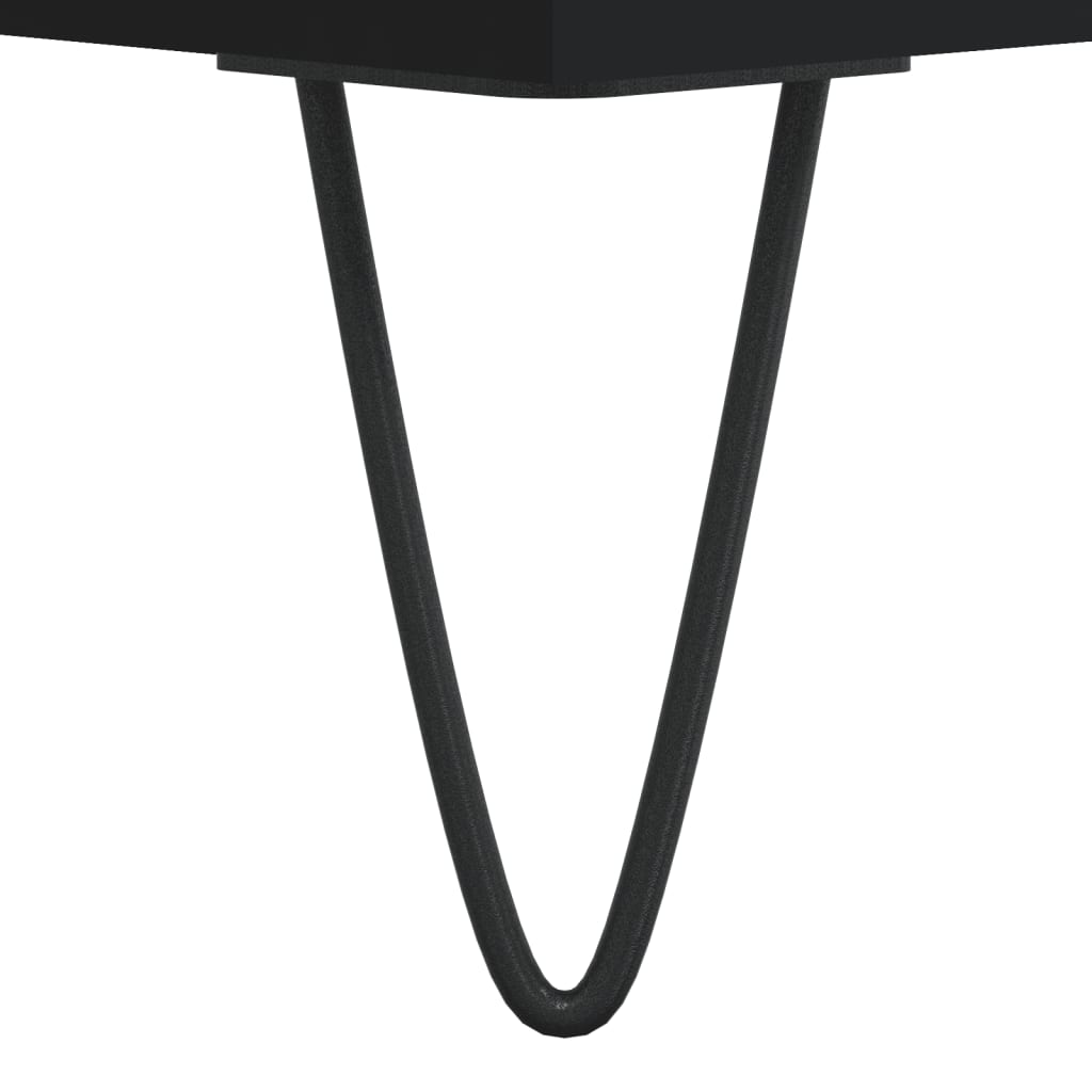 sofabord 102x50x40 cm konstrueret træ sort
