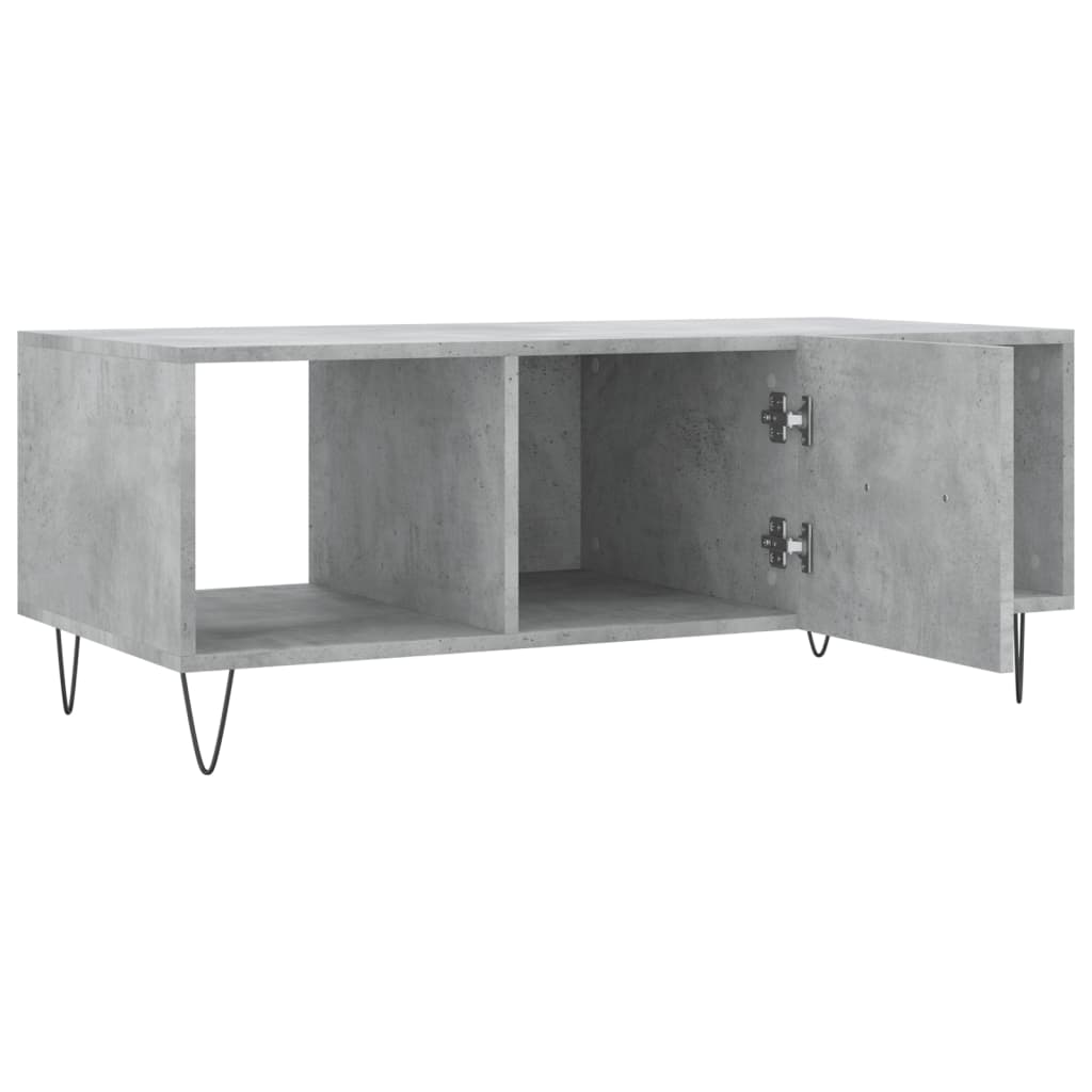 sofabord 102x50x40 cm konstrueret træ betongrå