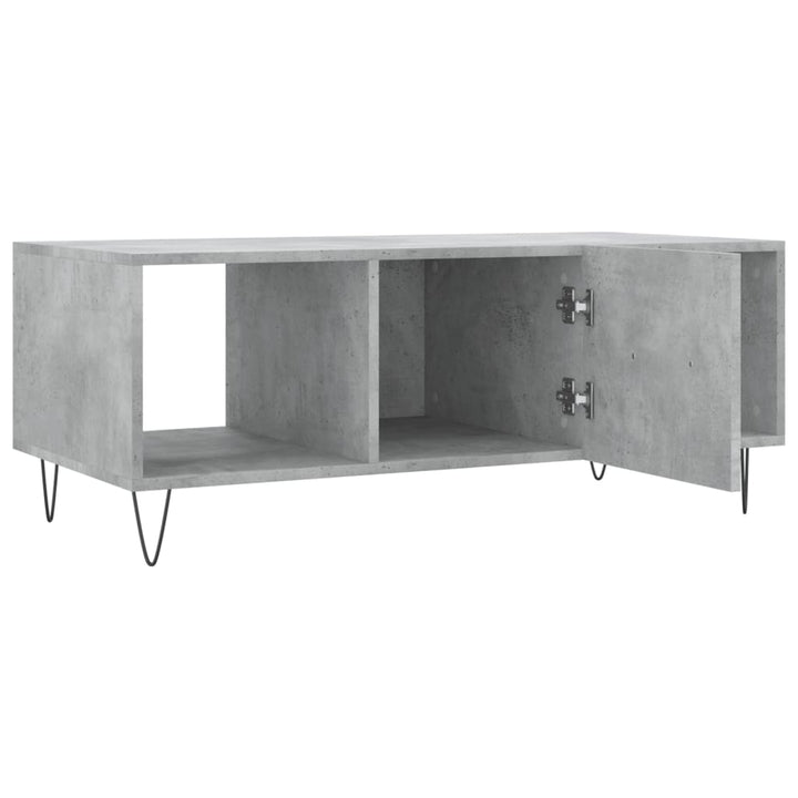 sofabord 102x50x40 cm konstrueret træ betongrå