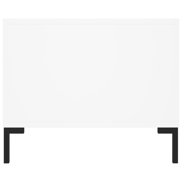 sofabord 102x50x40 cm konstrueret træ hvid