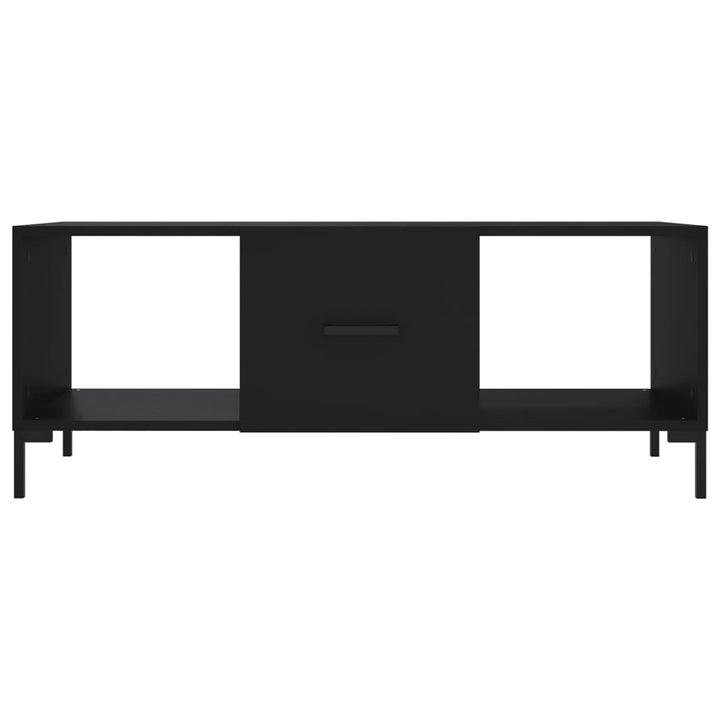 sofabord 102x50x40 cm konstrueret træ sort
