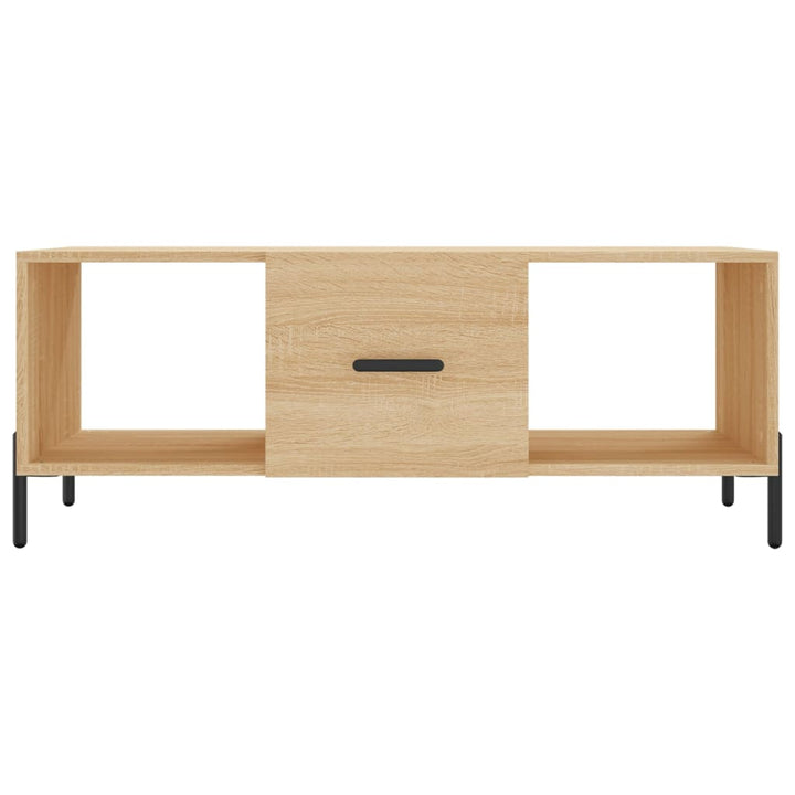 sofabord 102x50x40 cm konstrueret træ sonoma-eg