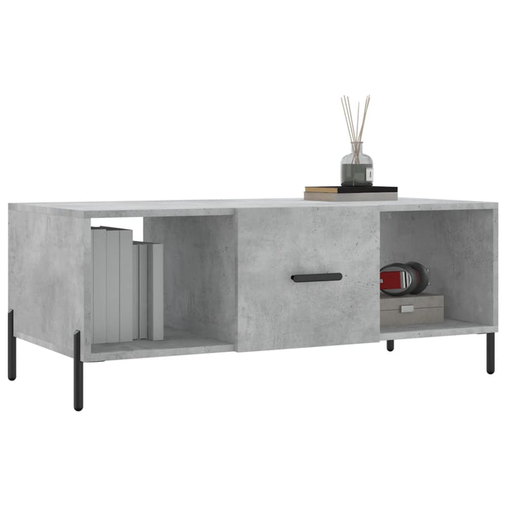 sofabord 102x50x40 cm konstrueret træ betongrå