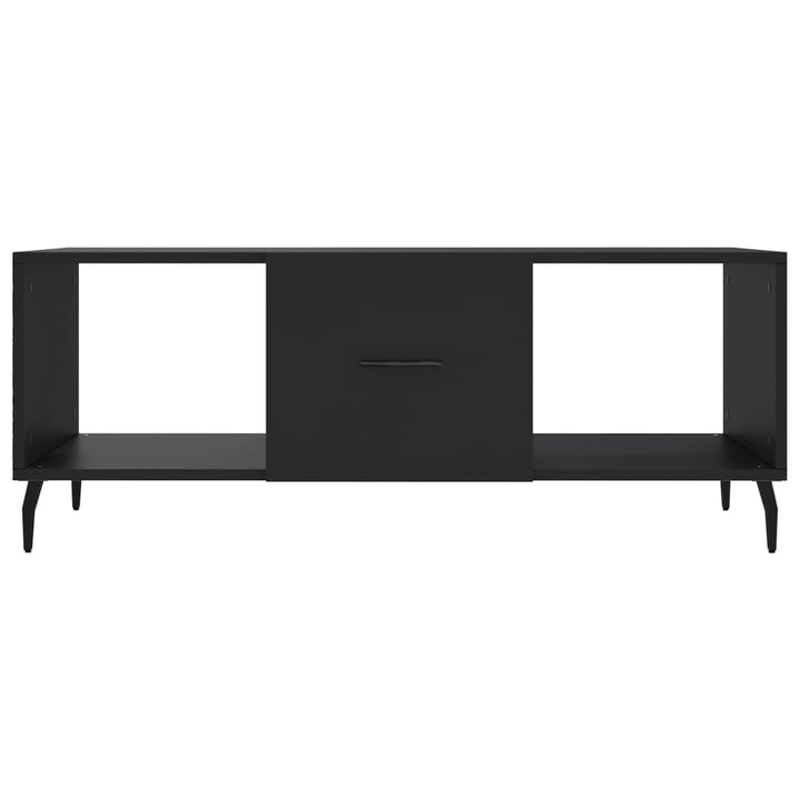 sofabord 102x50x40 cm konstrueret træ sort