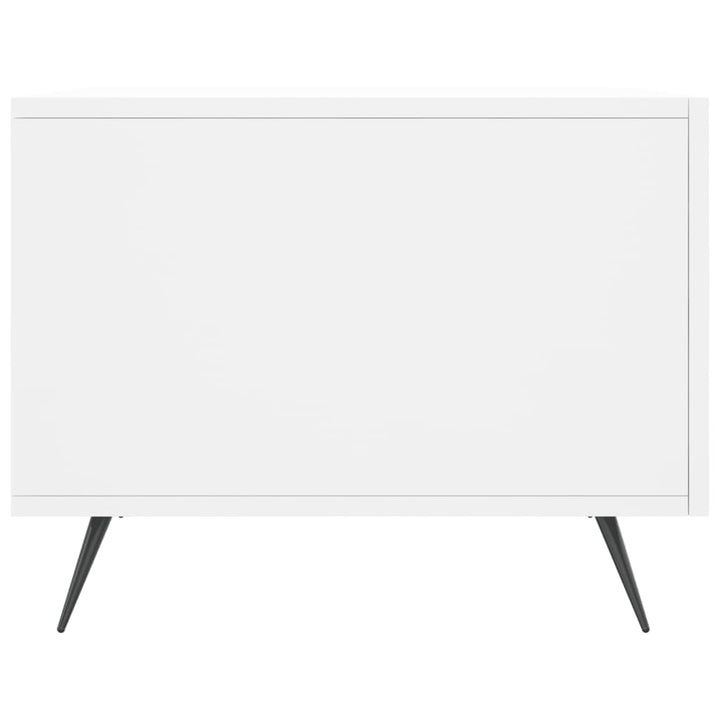 sofabord 50x50x40 cm konstrueret træ hvid