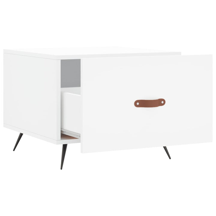 sofaborde 2 stk. 50x50x40 cm konstrueret træ hvid