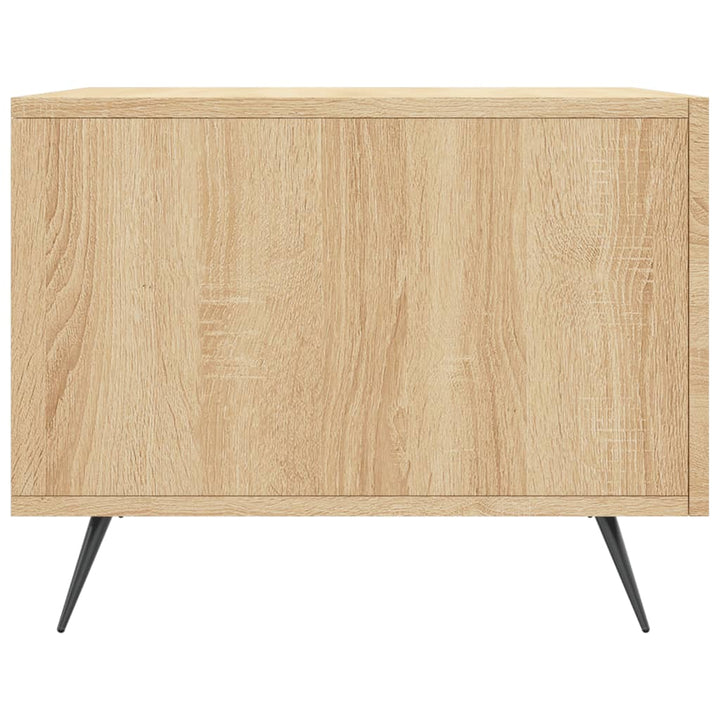 sofabord 50x50x40 cm konstrueret træ sonoma egetræsfarve