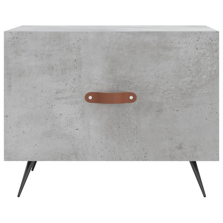 sofabord 50x50x40 cm konstrueret træ betongrå