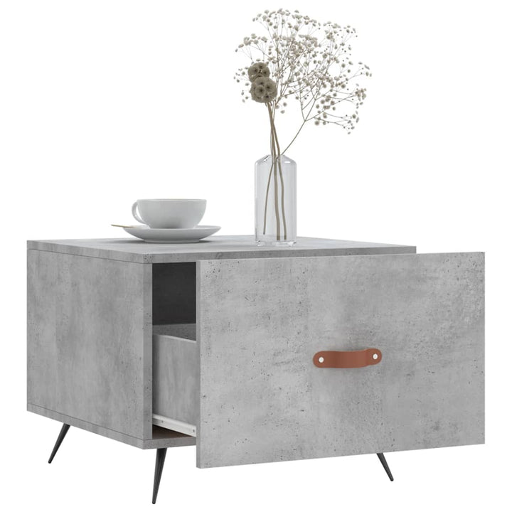 sofaborde 2 stk. 50x50x40 cm konstrueret træ betongrå