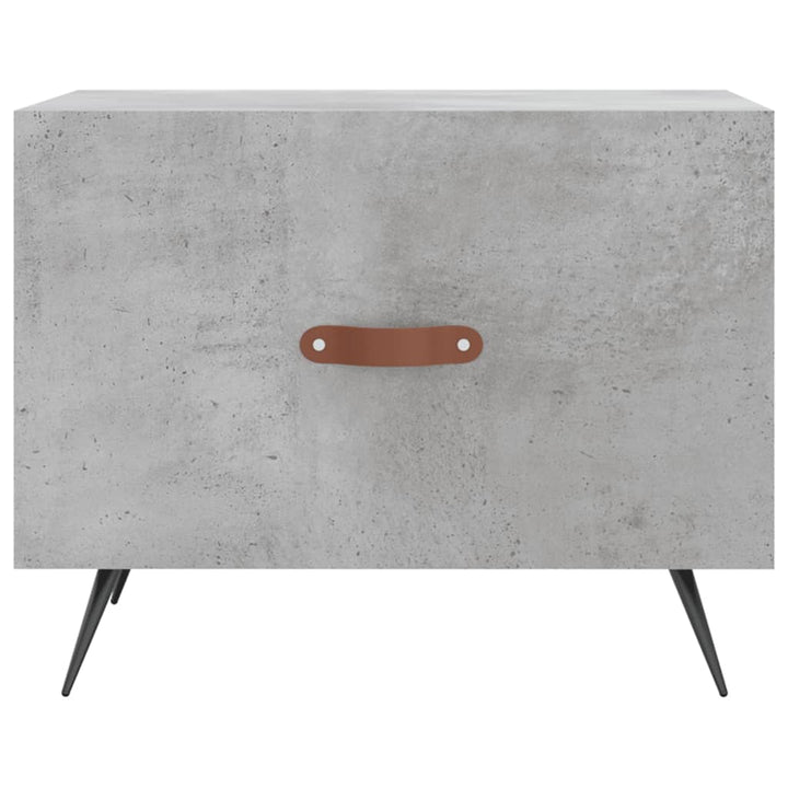 sofaborde 2 stk. 50x50x40 cm konstrueret træ betongrå
