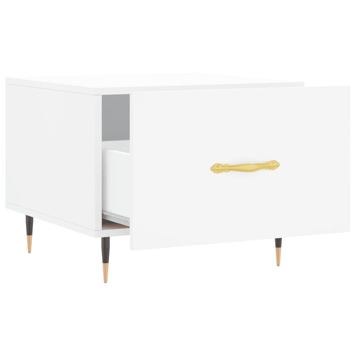 sofaborde 2 stk. 50x50x40 cm konstrueret træ hvid