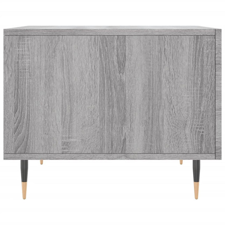 sofabord 50x50x40 cm konstrueret træ grå sonoma-eg