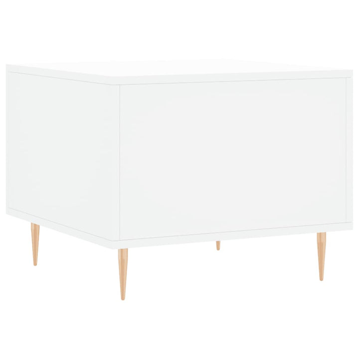 sofabord 50x50x40 cm konstrueret træ hvid