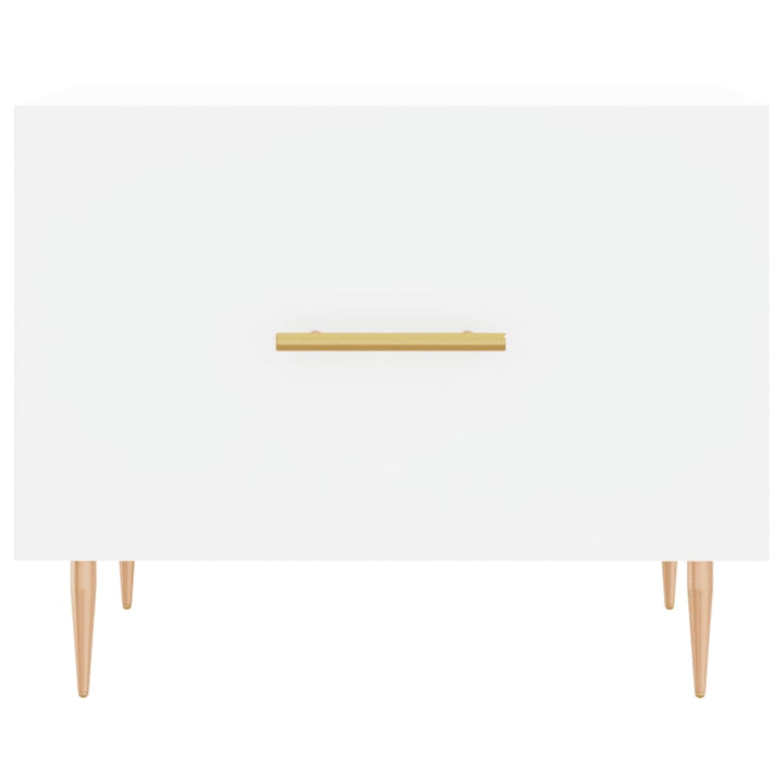 sofaborde 2 stk. 50x50x40 cm konstrueret træ hvid