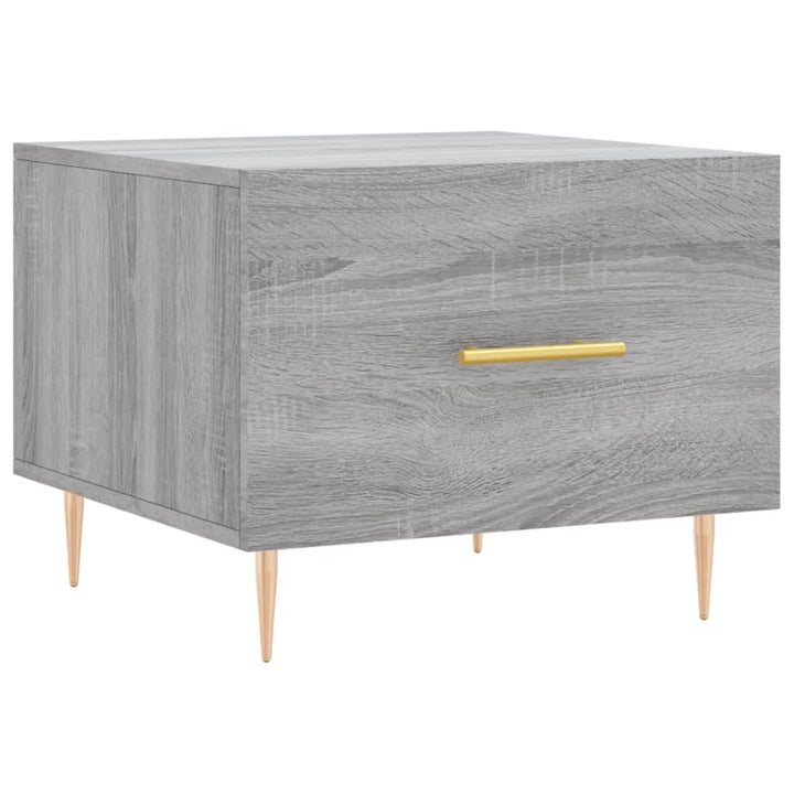 sofabord 50x50x40 cm konstrueret træ grå sonoma-eg