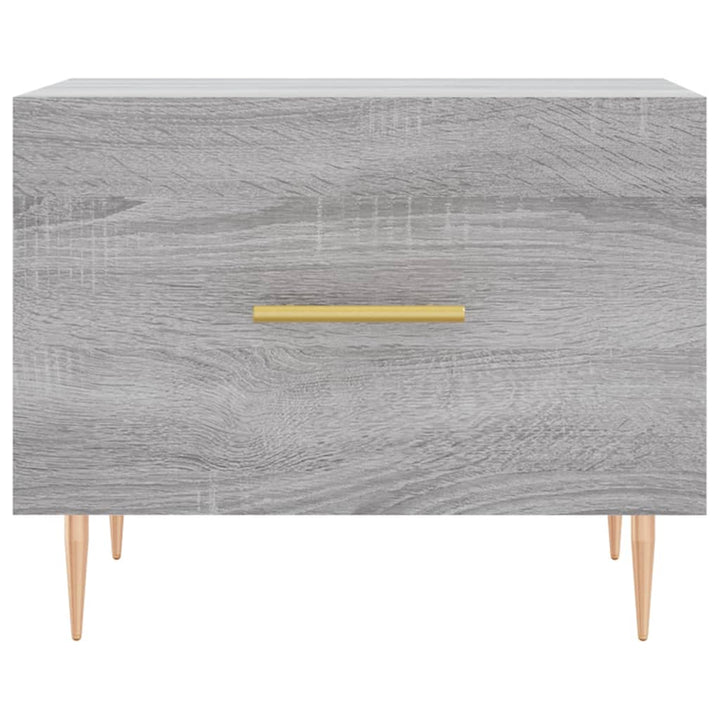sofabord 50x50x40 cm konstrueret træ grå sonoma-eg