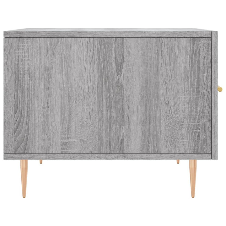 sofabord 50x50x40 cm konstrueret træ grå sonoma-eg