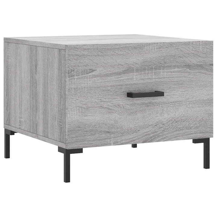 sofaborde 2 stk. 50x50x40 cm konstrueret træ grå sonoma-eg