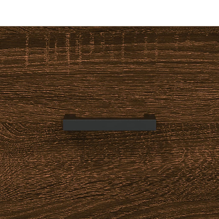 sofabord 50x50x40 cm konstrueret træ brun egetræsfarve