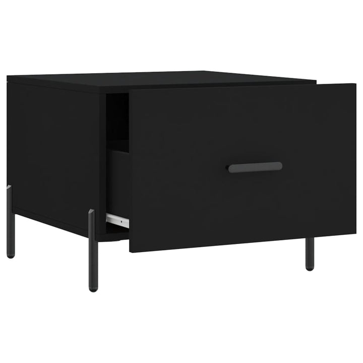 sofabord 50x50x40 cm konstrueret træ sort