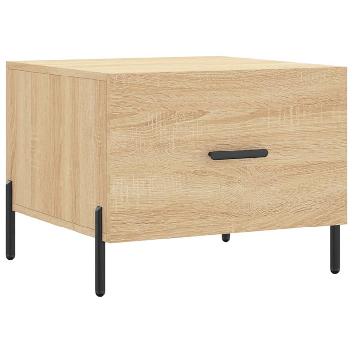 sofabord 50x50x40 cm konstrueret træ sonoma egetræsfarve