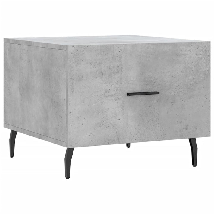 sofabord 50x50x40 cm konstrueret træ betongrå