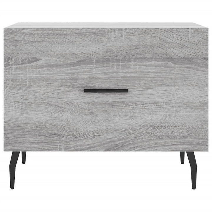sofaborde 2 stk. 50x50x40 cm konstrueret træ grå sonoma-eg