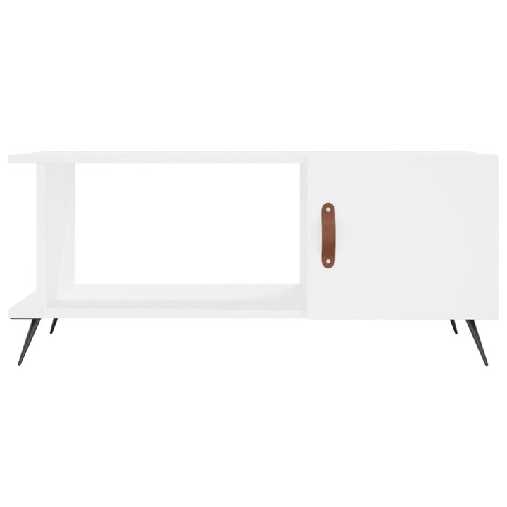 sofabord 90x50x40 cm konstrueret træ hvid