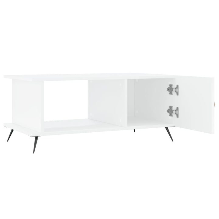 sofabord 90x50x40 cm konstrueret træ hvid