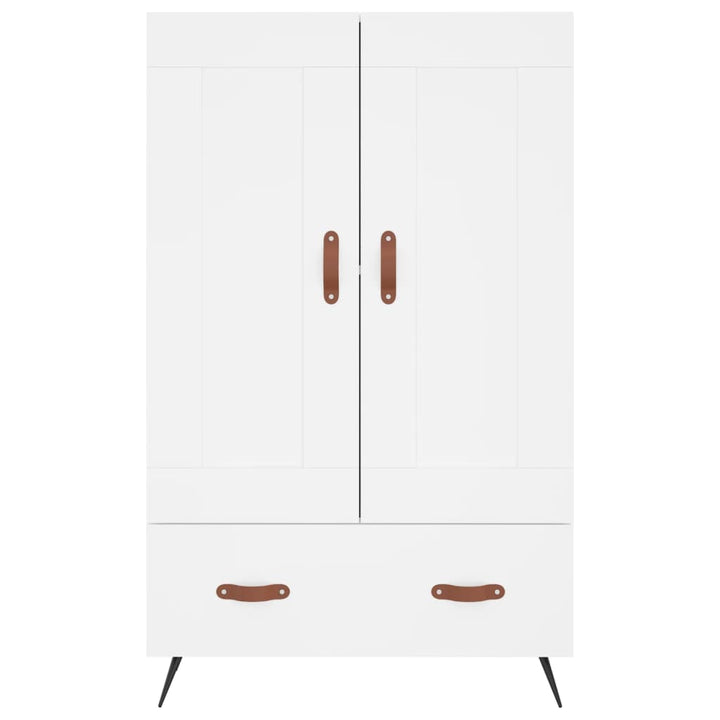 skab 69,5x31x115 cm konstrueret træ hvid