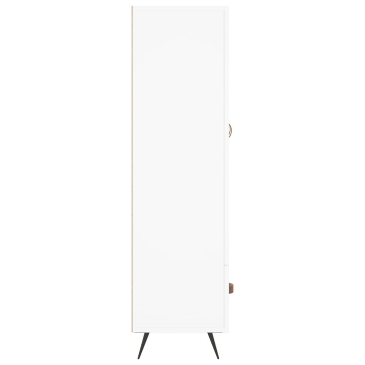 skab 69,5x31x115 cm konstrueret træ hvid