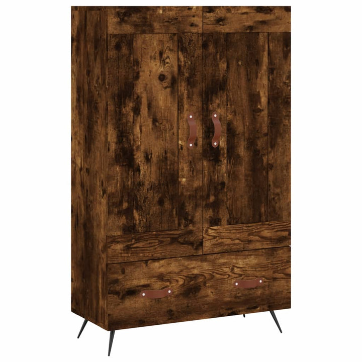 skab 69,5x31x115 cm konstrueret træ røget sonoma-eg