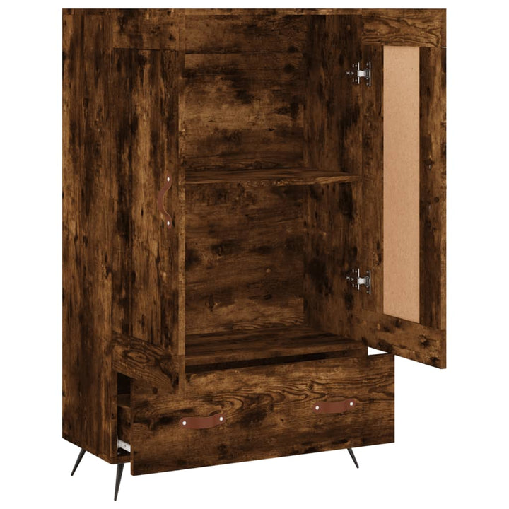 skab 69,5x31x115 cm konstrueret træ røget sonoma-eg