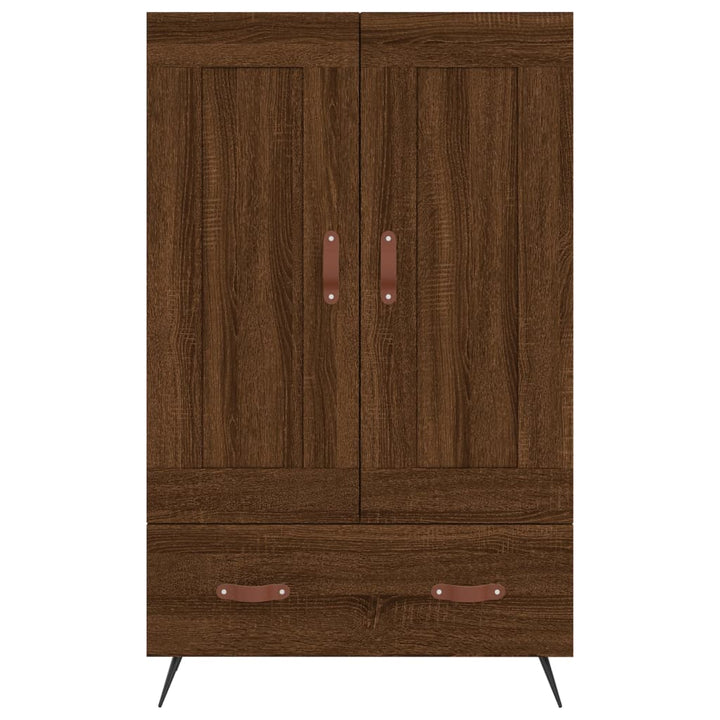 skab 69,5x31x115 cm konstrueret træ brun sonoma-eg