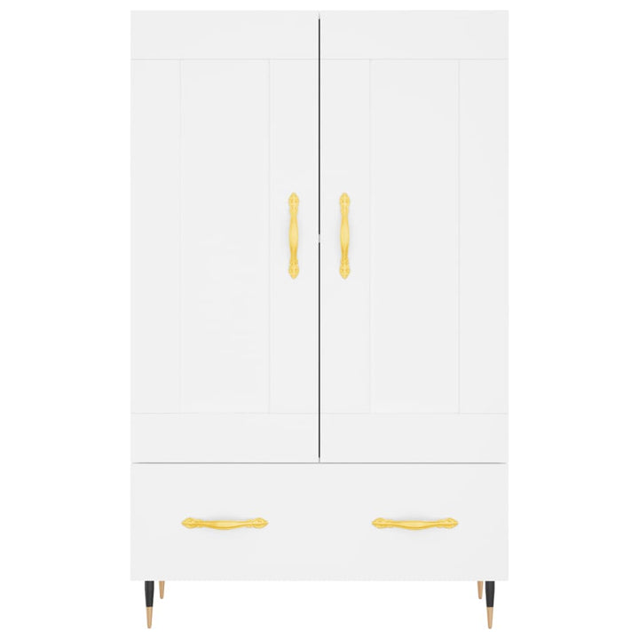 skab 69,5x31x115 cm konstrueret træ hvid
